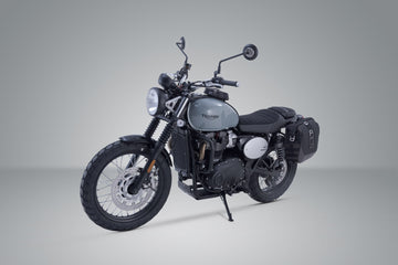 Triumph Street Cup 900 [2018-2020] - Sistema de bolsas laterales Legend Gear LC2 Brown Edition izquierda - imagen 1