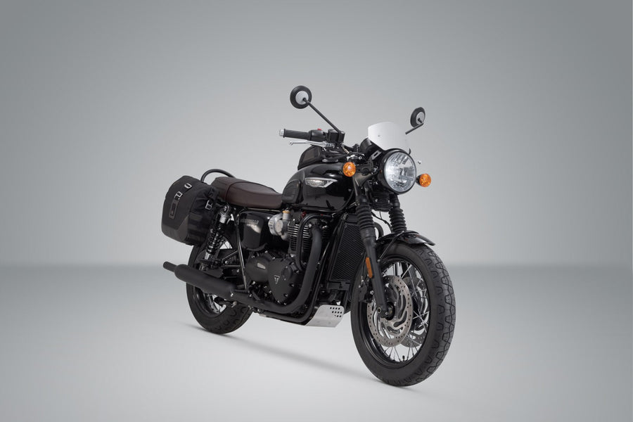 Triumph Bonneville 1200 T 120 Black [2022-2026] - Sistema de bolsas laterales Legend Gear LC2 Edición Marrón – Imagen 2
