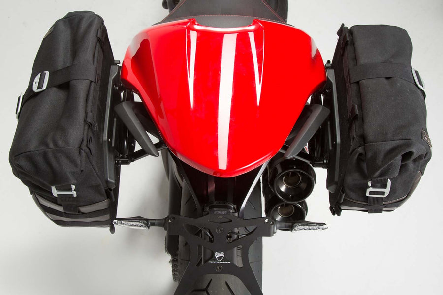 Ducati Monster 1200 [2017-2020] - Sistema de bolsas laterales Legend Gear LC1 y LC2 Black Edition - Imagen 2