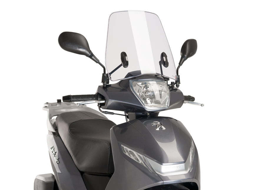PEUGEOT BELVILLE 125 ACTIVE [2023] – Cúpula scooter urbano – Transparente