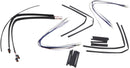 harley-davidson street bob [MARCA BURLY] - Kit completo de cable/línea de manillar de vinilo negro para Ape Hangers-3