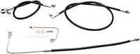 Harley Davidson FLS [LA CHOPPERS] - Kit de línea de freno trenzada negra
