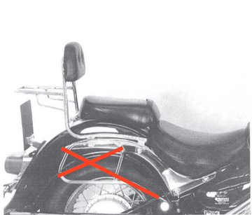 Suzuki VL 800 Intruder Vo [2001-2016] - Sissybar sin puente de equipaje - 0
