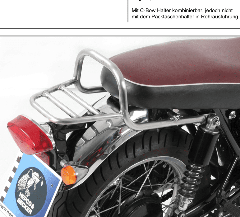 Kawasaki W 650 [1999-2016] - puente de equipaje