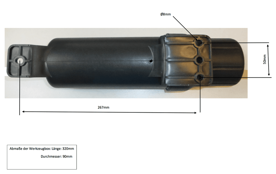 BMW R 1200 GS Adventure [2014-2018] -Tool Box 29 x 8 cm Cortador de casos recorte/Lock-IT