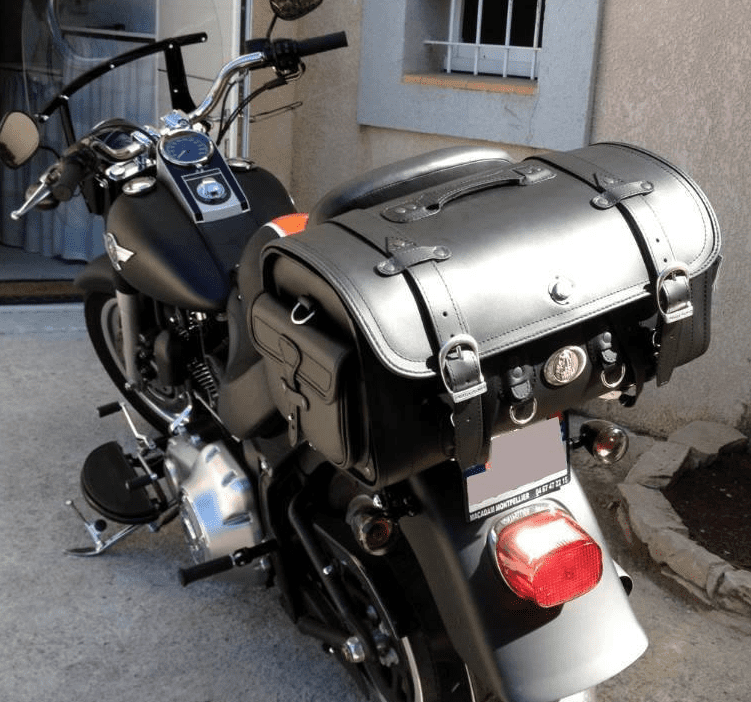 Bolsa de moto [Hepco & Becker] - bolso de cuero Buffalo - portaequipajes