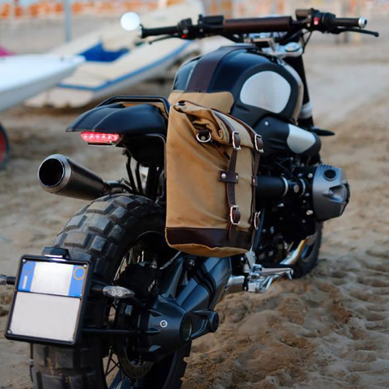 BMW R nineT 1200 Racer [2017-2020] - Canvas-Seitentasche 10L-14L + Rahmen der -Serie
