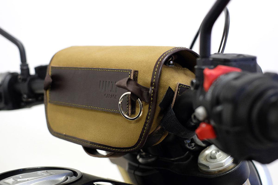 BMW R nineT 1200 Urban G/S (hoher Auspuff) [2017-2023] - Sahara Canvas Lenkertasche