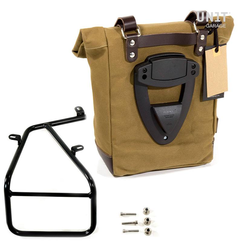 BMW R nineT 1200 Scrambler [2016-2023] - Canvas-Seitentasche 10L-14L + Rahmen der -Serie