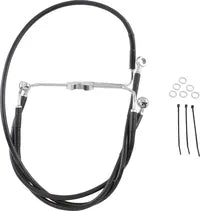 Harley Davidson Flhr [ESPECIALIDADES DE ARRASTRE] - Kit de línea de freno extendida de vinilo negro
