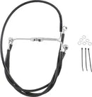 Harley Davidson Flhr [ESPECIALIDADES DE ARRASTRE] - Kit de línea de freno extendida de vinilo negro