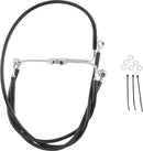 Harley Davidson Flhr [ESPECIALIDADES DE ARRASTRE] - Kit de línea de freno extendida de vinilo negro