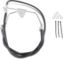 harley davidson flhtc [ESPECIALIDADES DE ARRASTRE] - Kit de línea de freno de vinilo negro extendido-2