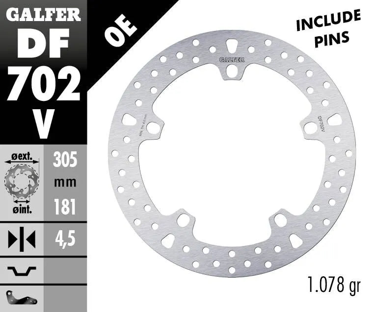 Bmw R 1200 C ABS (0424) [2001-2003, 2005] - Disco de freno fijo redondo – foto 2