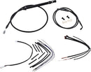 Harley Davidson FX [MARCA BURLY] - Juego completo de cables/líneas de manillar de vinilo negro para Ape Hanger