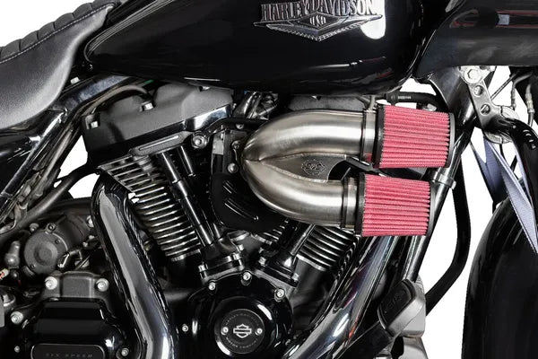 Harley-Davidson FXLRST 1923 Softail Low Rider ST 117 H.O. [2025] - Tuned Induction Luftfilterkit – Oberfläche: Silber – Bild 8