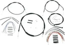 Harley Davidson Nightster [MARCA BURLY] - Juego completo de cables/líneas de manillar de vinilo negro para Ape Hanger