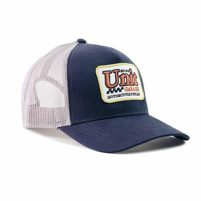 BMW R 12 [2024-2026] - Trucker-Box-Mütze mit blauem Unitgarage-Logo