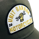 BMW R 1150 GS Adventure [2002-2006] - Gorra trucker Unit Garage “Wrench” verde