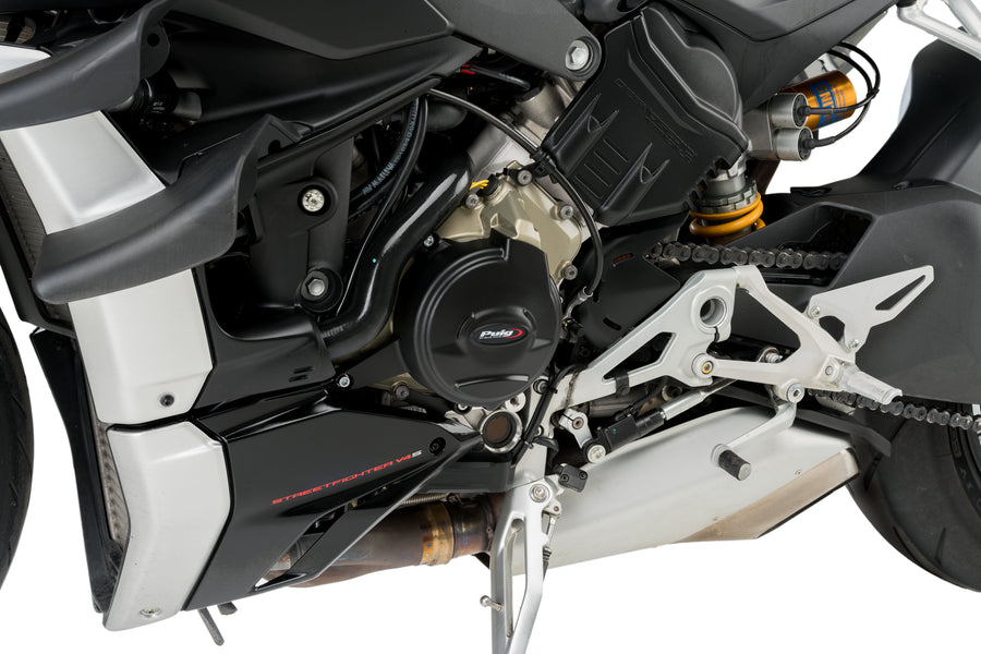 DUCATI STREETFIGHTER V4S [2022] – Protectores de motor – Negro
