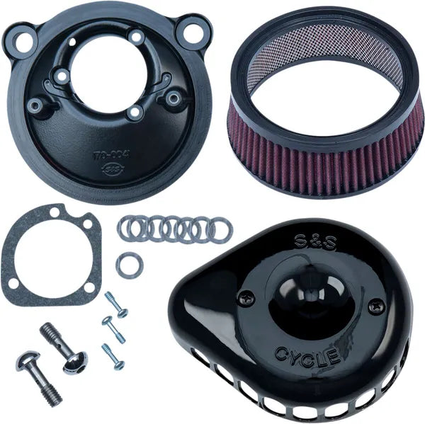 Harley-Davidson XL 1200 C Sportster Custom [2020] - Mini Teardrop Stealth Luftfilter-Kit – Oberfläche: Schwarz – Bild 2