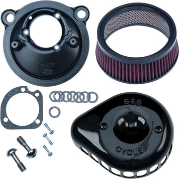 Harley-Davidson XL 883 L Sportster SuperLow [2020] - Mini Teardrop Stealth Luftfilter-Kit – Oberfläche: Schwarz – Bild 2