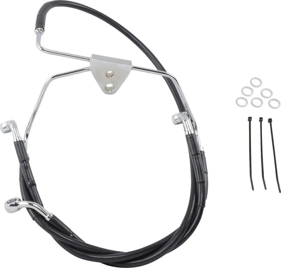 harley davidson flhtc [ESPECIALIDADES DE ARRASTRE] - Kit de latiguillos de freno de acero inoxidable