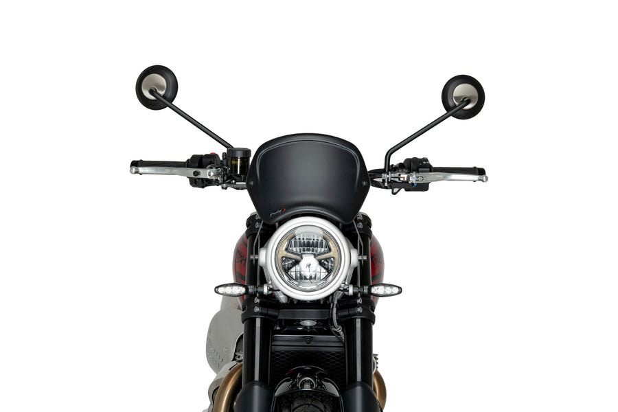 TRIUMPH SCRAMBLER 1200X [2025] – Panel frontal de ABS – aspecto carbono