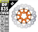 Harley-Davidson XL 883 L Sportster SuperLow [2020] - Disco de freno ondulado flotante - Superficie: naranja, plata, acero inoxidable - Imagen 2