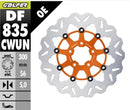 Harley-Davidson XL 883 L Sportster SuperLow [2020] - Disco de freno ondulado flotante - Superficie: naranja, plata, acero inoxidable - Imagen 1