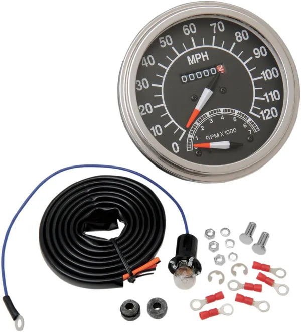 Harley Davidson FX [ESPECIALIDADES DE ARRASTRE] – Velocímetro 2:1 estilo FL de 5"