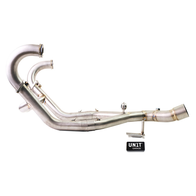 BMW R 12 G/S [2025-2026] - Colector de escape de titanio sin catalizador con soldaduras vistas + luz de control del motor EURO 5+ BMW R12 G/S