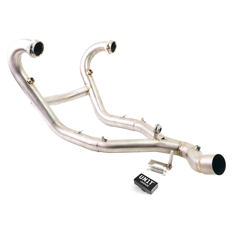 BMW R 12 G/S [2025-2026] - Colector de escape de titanio sin catalizador con soldaduras vistas + luz de control del motor EURO 5+ BMW R12 G/S