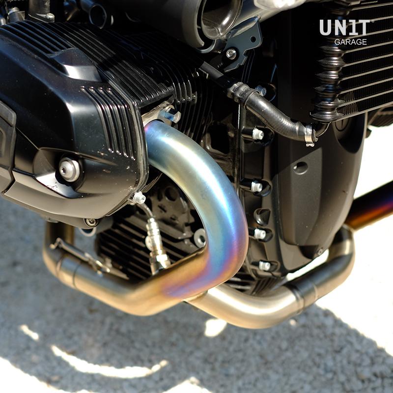 BMW R nineT 1200 Racer [2017-2020] - Abgaskrümmer ohne Katalysator in Titan mit sichtbarer Schweißung (EURO 5)