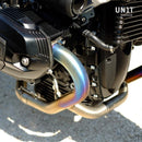 BMW R nineT 1200 Pure [2017-2023] - Abgaskrümmer ohne Katalysator in Titan mit sichtbarer Schweißung (EURO 3, EURO 4)