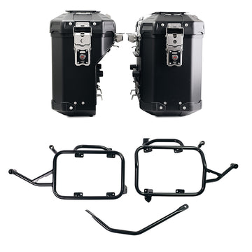 BMW F 900 GS [2023-] - Atlas Aluminium-Taschenpaar 39L + 32L + Atlas Aluminium-Satteltaschenrahmen