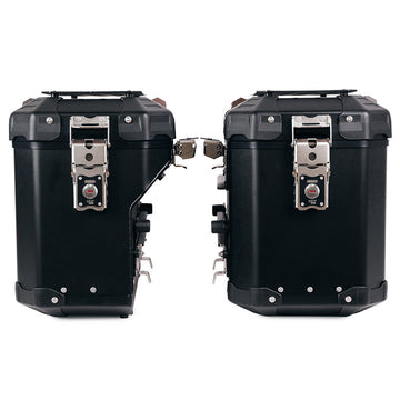 BMW F 900 GS [2023-] - Atlas Aluminium-Seitenkoffer-Set 48L + 41L + Atlas Aluminium-Satteltaschenrahmen
