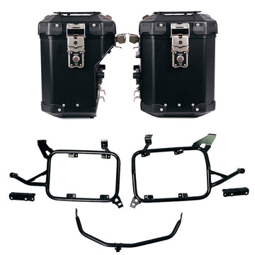 BMW F 850 GS [2018-2024] - Atlas Aluminium-Seitenkoffer-Set 48L + 41L + Atlas und ADV Aluminium-Satteltaschenrahmen
