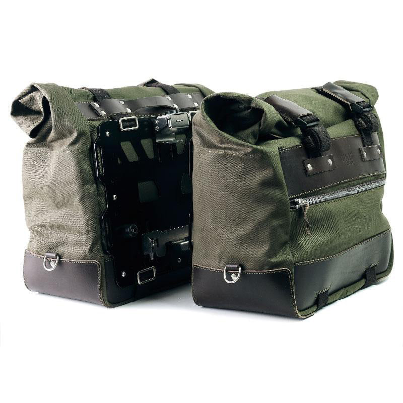 BMW F 900 GS Adventure [2024-] - Paar Cult-Seitentaschen aus Canvas 40L - 50L + Paar Aluminiumplatten