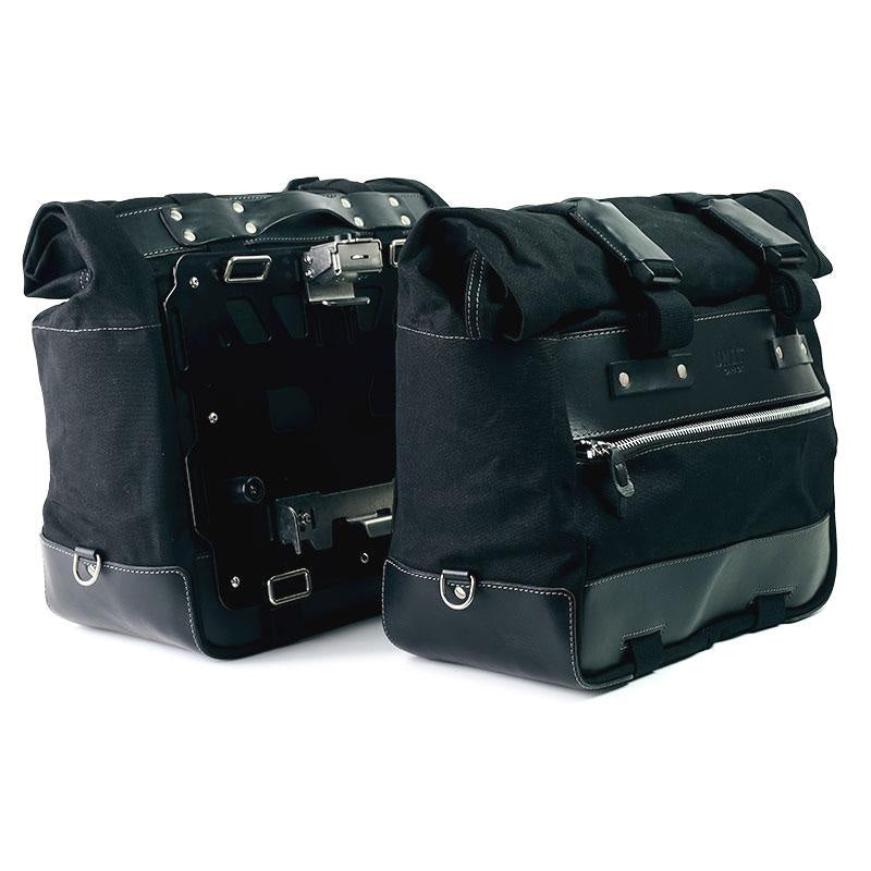 BMW R 1250 GS LC Rad [2019-2023] - Paar Cult-Seitentaschen aus Canvas 40L - 50L + Paar Aluminiumplatten
