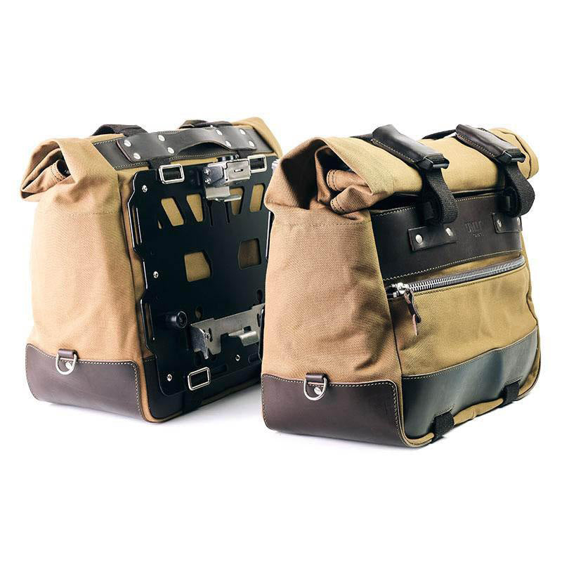 BMW F 850 GS [2018-2024] - Paar Cult-Seitentaschen aus Canvas 40L - 50L + Paar Aluminiumplatten