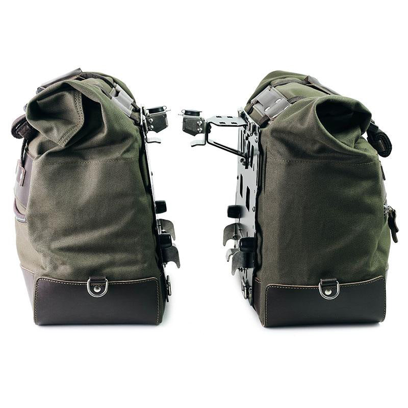 BMW F 900 GS Adventure [2024-] - Paar Cult-Seitentaschen aus Canvas 40L - 50L + Paar Aluminiumplatten