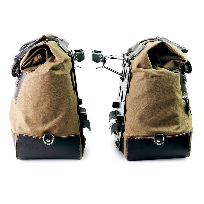 BMW F 900 GS [2023-] - Paar Cult-Seitentaschen aus Canvas 40L - 50L + Paar Aluminiumplatten
