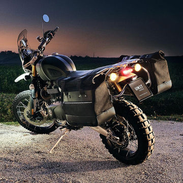 BMW F 900 GS [2023-] - Paar Cult-Seitentaschen aus Spaltleder 40L - 50L + Aluminiumplatte
