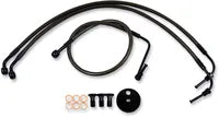 Harley Davidson Flhri [LA CHOPPERS] – Kit de línea de freno trenzada medianoche