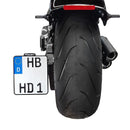 harley-davidson street bob [HEINZ BIKES] – Portamatrículas de montaje lateral con iluminación de matrícula-1