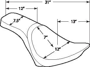 harley davidson fls [ESPECIALIDADES DE ARRASTRE] - Asiento Predator para 2 personas