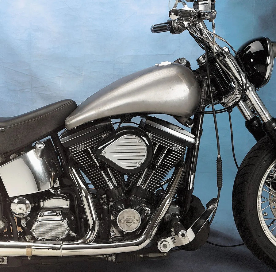 harley davidson flst [ESPECIALIDADES DE ARRASTRE] – Juego de tanque plano de dos piezas extendido de 2"