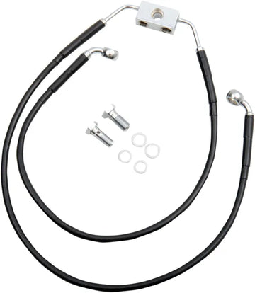 Harley Davidson Fxdwg [ESPECIALIDADES DE ARRASTRE] - Kit de línea de freno extendida de vinilo negro