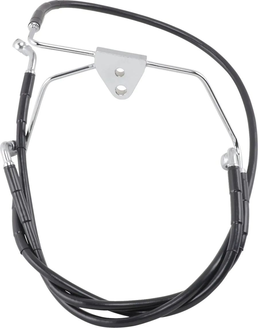 harley davidson flhtc [ESPECIALIDADES DE ARRASTRE] - Kit de línea de freno de vinilo negro extendido